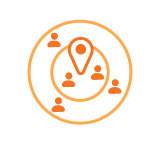 Gravity Model for determining trade area size according to customer locations