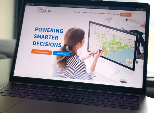 Business professional using insights from the heat map that Polaris can create