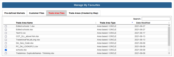 Software release. Improved filtering for trade areas.