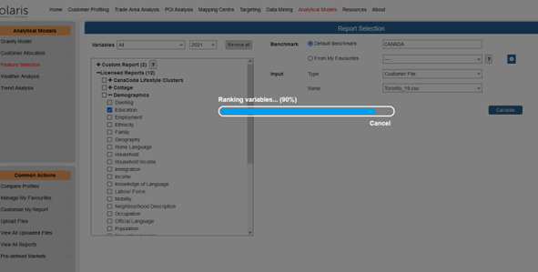 Progress Bar in Feature Selection