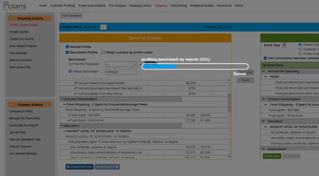 Targeting Benchmark Profiling Progress Bar